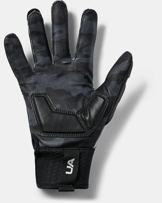 Youth UA Combat Football Gloves, Black, pdpMainDesktop image number 1